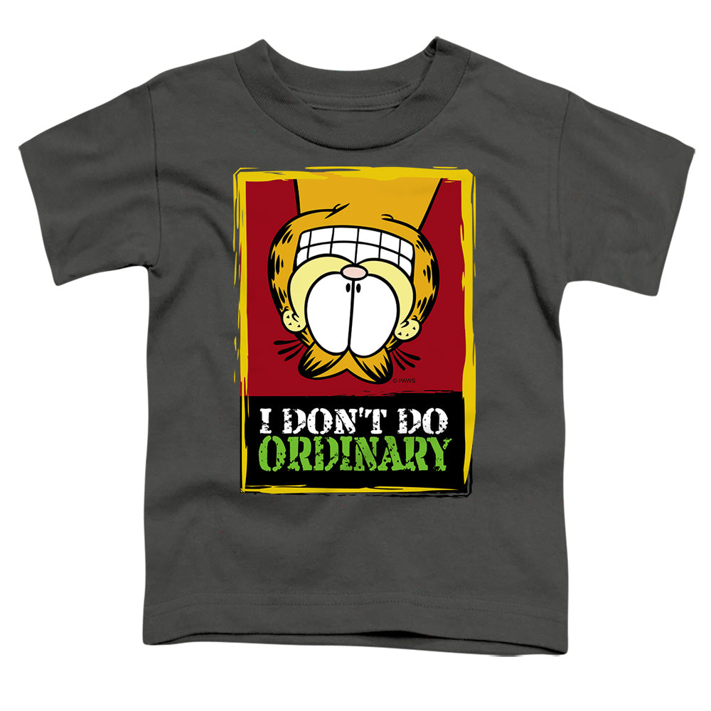Garfield - I Dont Do Ordinary - Short Sleeve Toddler Tee - Charcoal T-shirt