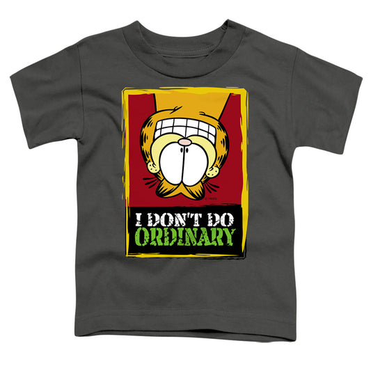 Garfield - I Dont Do Ordinary - Short Sleeve Toddler Tee - Charcoal T-shirt