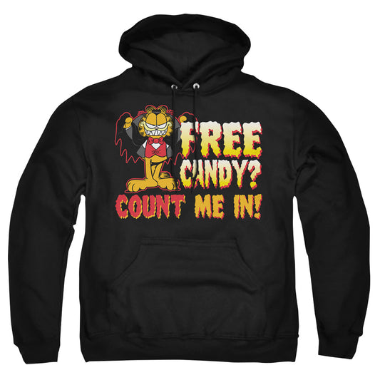 Garfield - Count Me In - Adult Pull-over Hoodie - Black