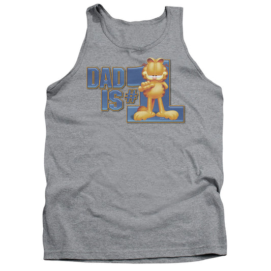 Garfield - Dad Is Number One - Adult Tank - Athletic Heather