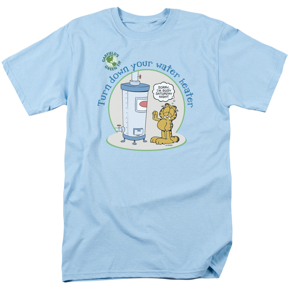 Garfield - Plant A Tree - Short Sleeve Adult 18/1 - Light Blue T-shirt