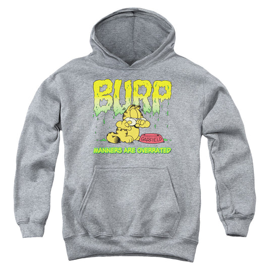 Garfield - Manners - Youth Pull-over Hoodie - Heather