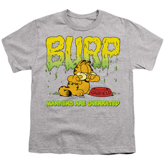 Garfield - Manners - Short Sleeve Youth 18/1 - Athletic Heather T-shirt