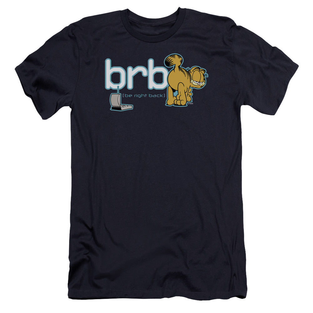 Garfield - Be Right Back-premuim Canvas Adult Slim Fit 30/1 - Navy