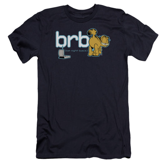 Garfield - Be Right Back-premuim Canvas Adult Slim Fit 30/1 - Navy