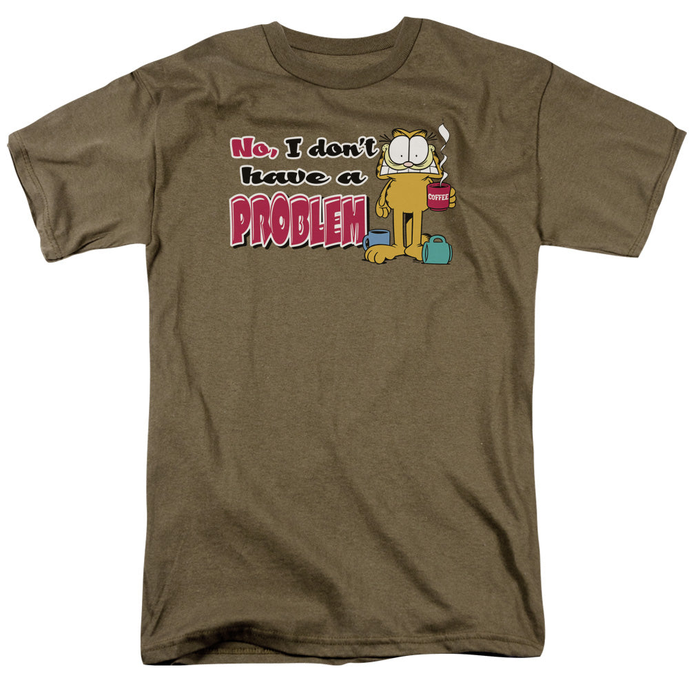Garfield - No Problem - Short Sleeve Adult 18/1 - Safari Green T-shirt