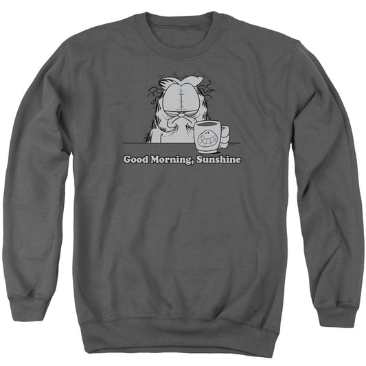 Garfield - Good Morning Sunshine - Adult Crewneck Sweatshirt - Charcoal