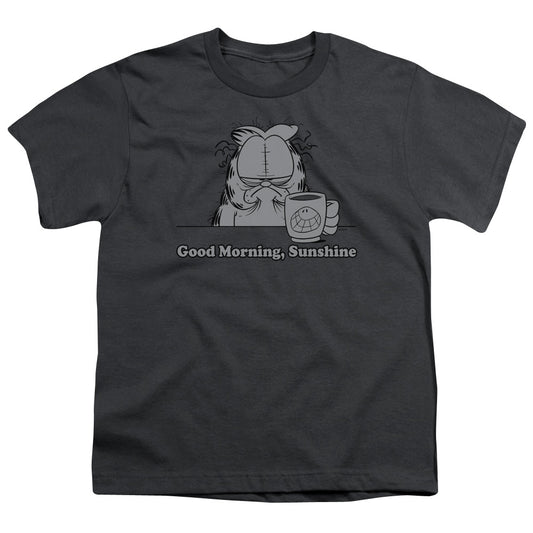Garfield - Good Morning Sunshine - Short Sleeve Youth 18/1 - Charcoal T-shirt