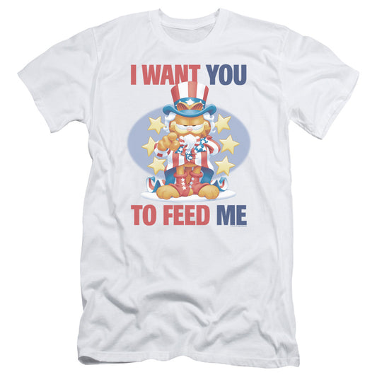 Garfield - I Want You - Short Sleeve Adult 30/1 - White T-shirt