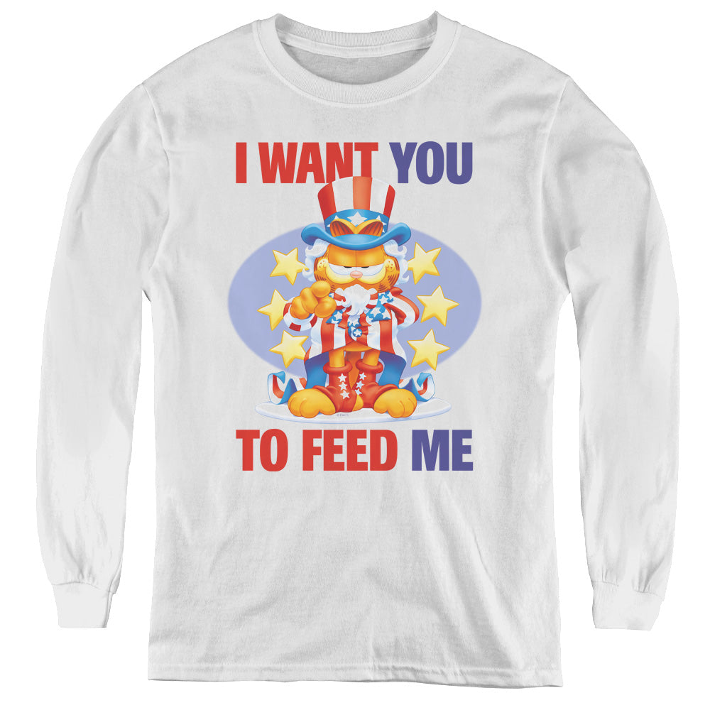 Garfield I Want You - Youth Long Sleeve Tee