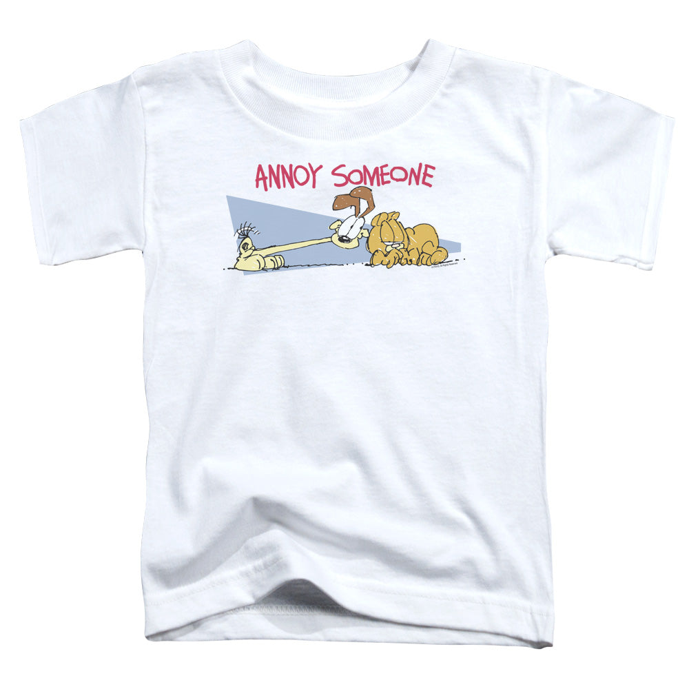 Garfield - Annoy Someone - Short Sleeve Toddler Tee - White T-shirt