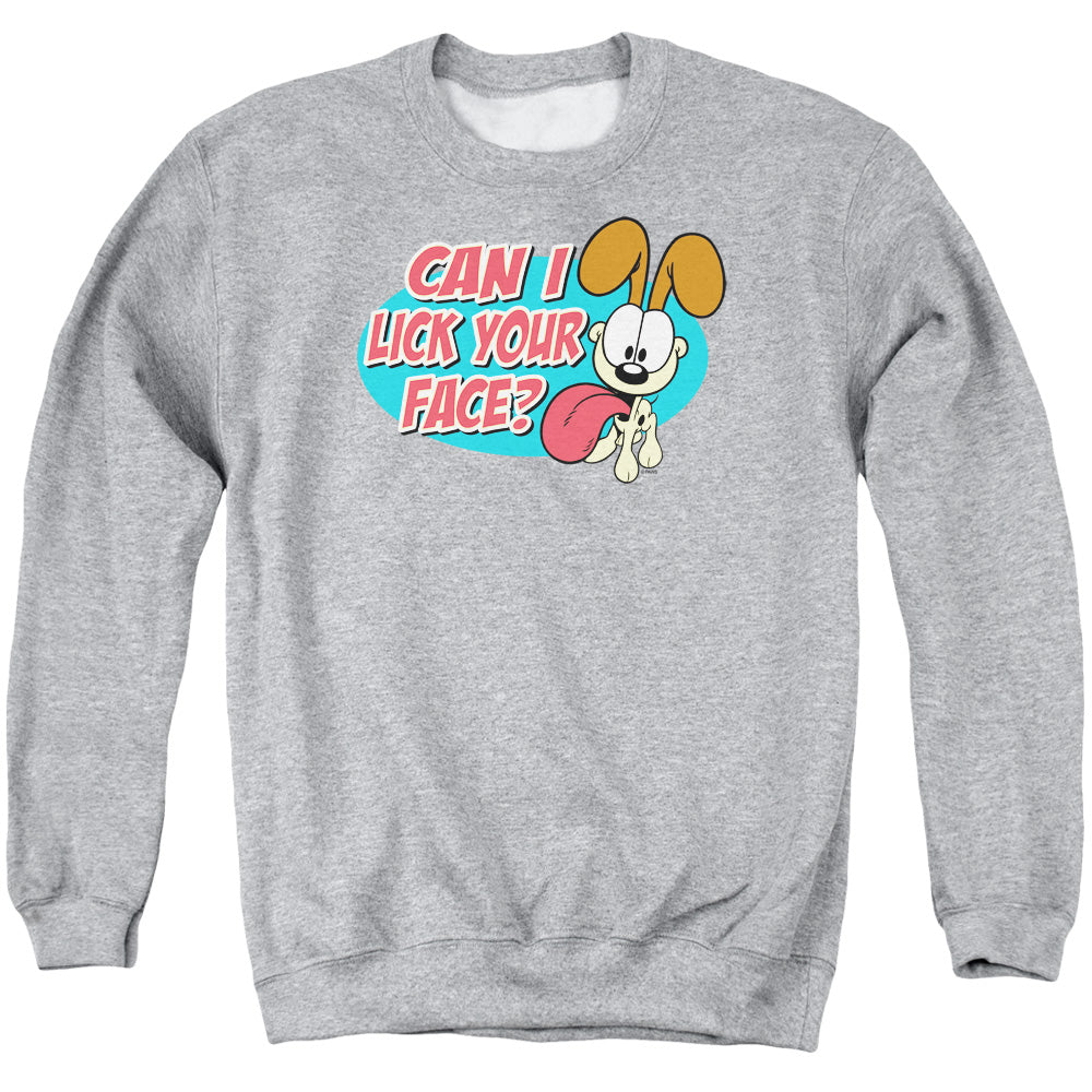 Garfield - Question - Adult Crewneck Sweatshirt - Athletic Heather
