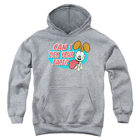 Garfield Question-youth Pull-over Hoodie - Heather