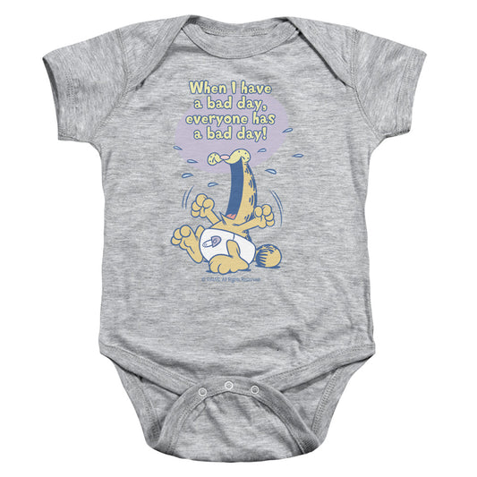 Garfield - Bad Day - Infant Snapsuit - Athletic Heather