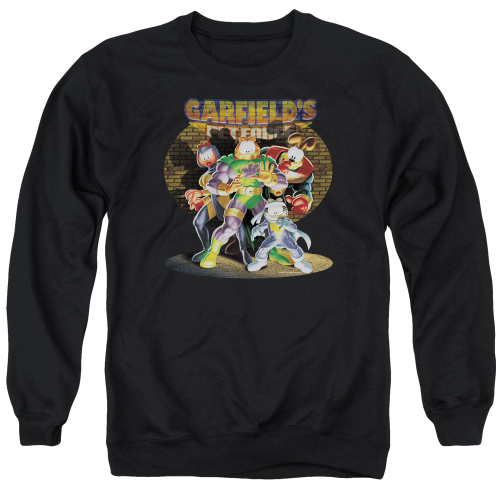 Garfield - Spotlight - Adult Crewneck Sweatshirt - Black