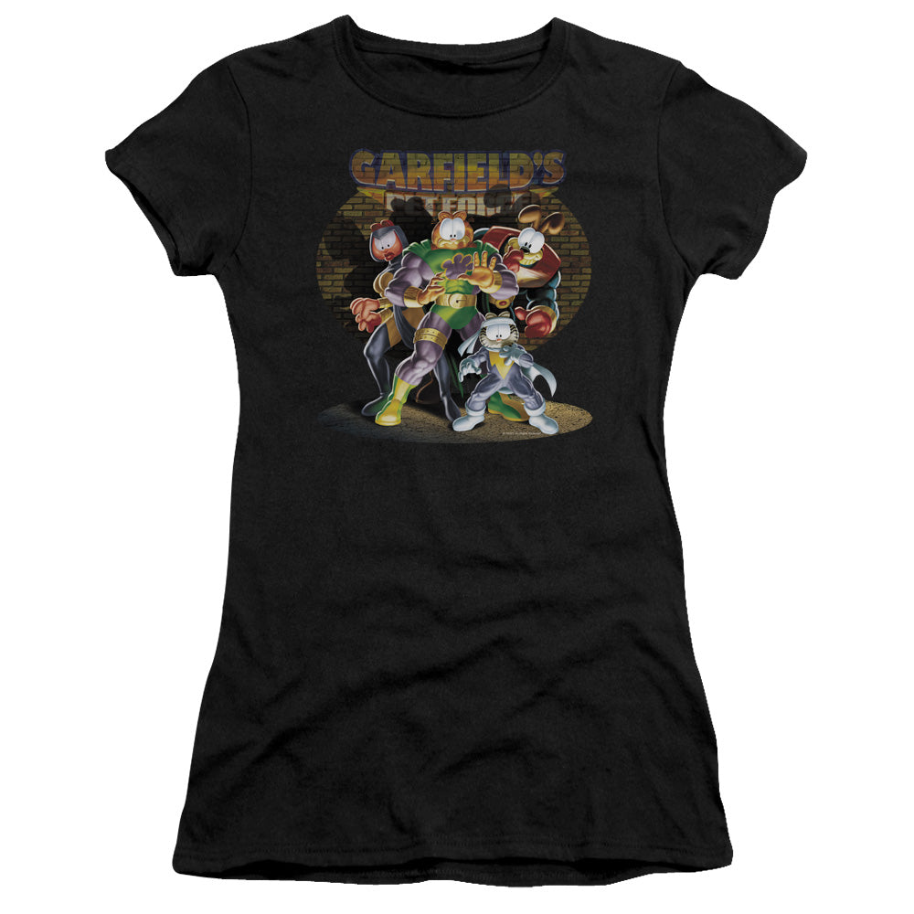 Garfield - Spotlight - Short Sleeve Junior Sheer - Black T-shirt