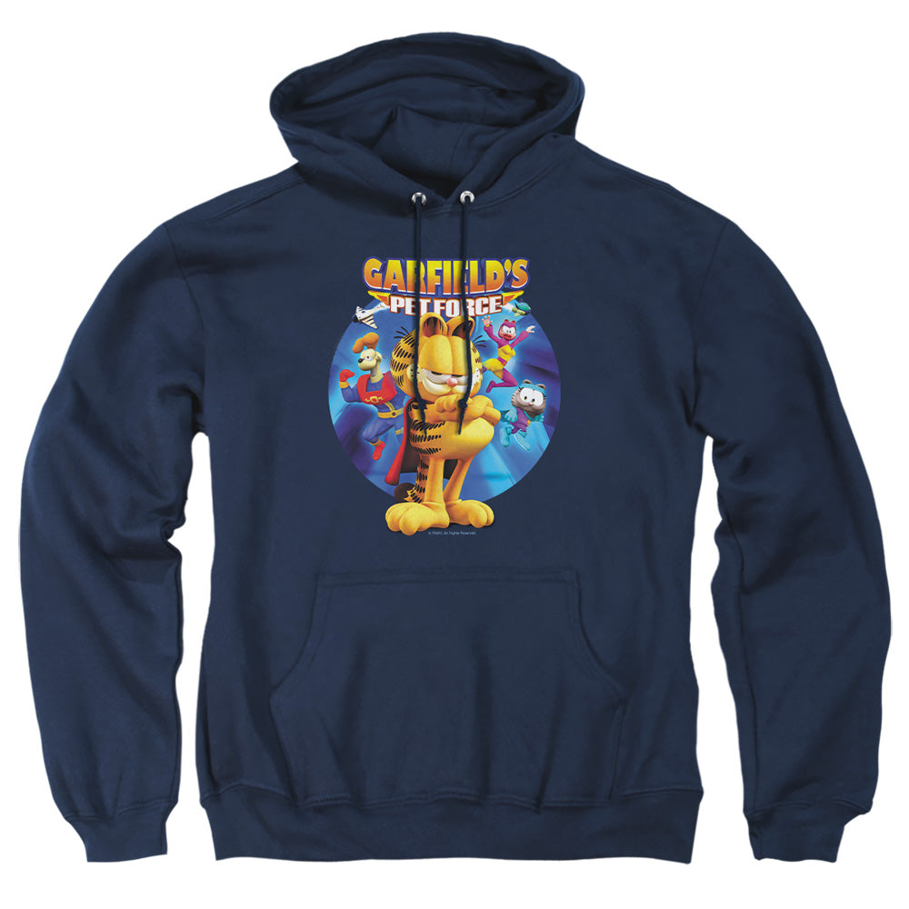Garfield - Dvd Art - Adult Pull-over Hoodie - Navy