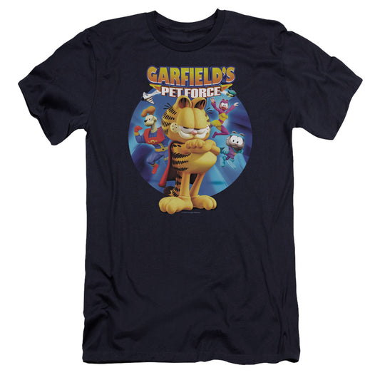 Garfield - Dvd Art-premuim Canvas Adult Slim Fit 30/1 - Navy