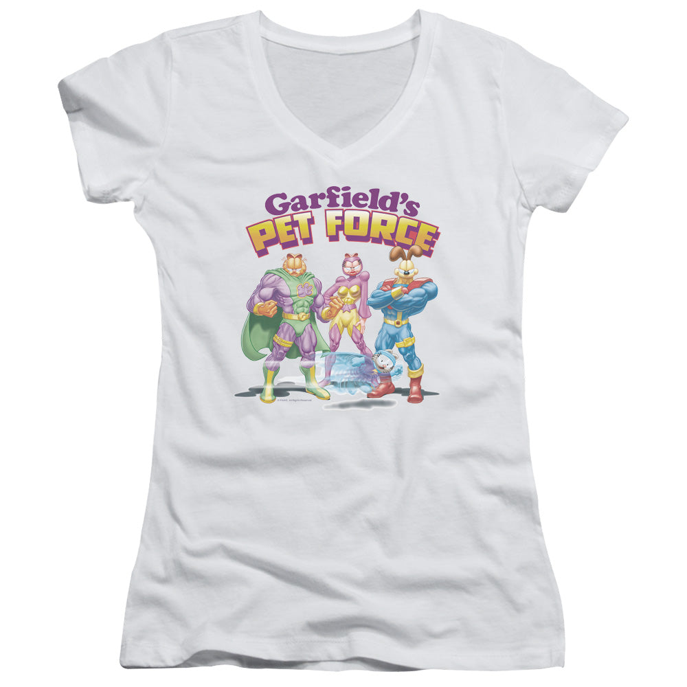Garfield - Heroes Await-junior V-neck - White