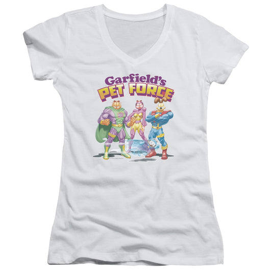 Garfield - Heroes Await-junior V-neck - White
