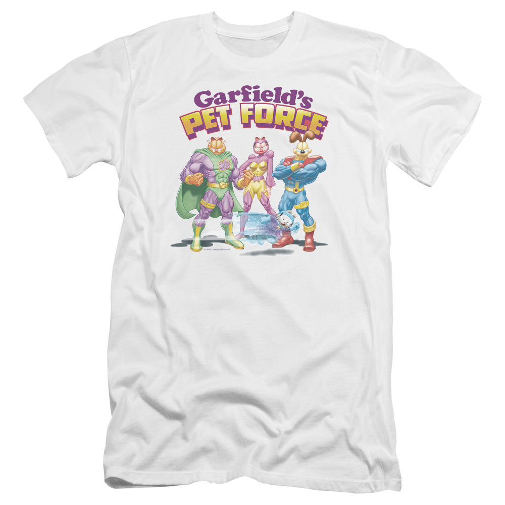 Garfield - Heroes Await-premuim Canvas Adult Slim Fit 30/1 - White