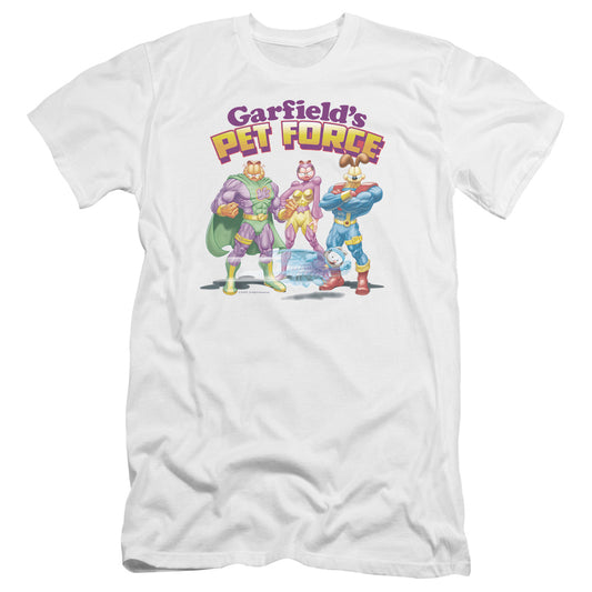 Garfield - Heroes Await-premuim Canvas Adult Slim Fit 30/1 - White
