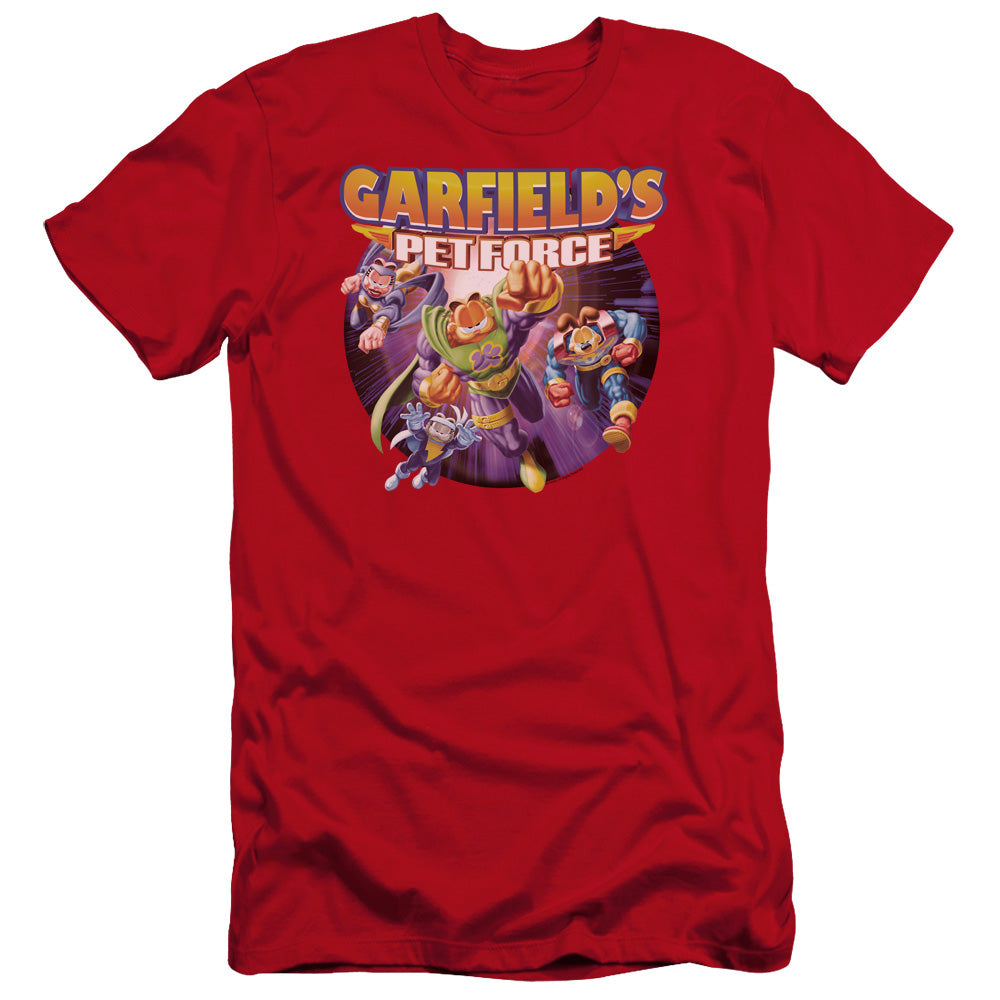 Garfield - Pet Force Four-premuim Canvas Adult Slim Fit 30/1 - Red