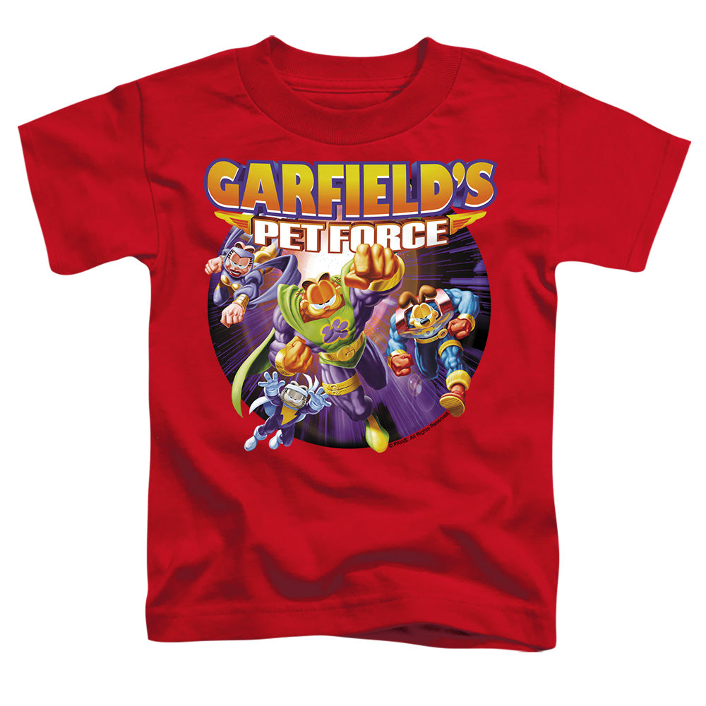 Garfield - Pet Force Four - Short Sleeve Toddler Tee - Red T-shirt