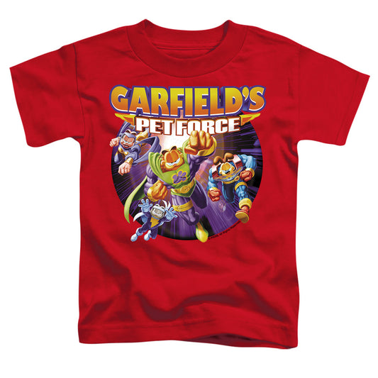 Garfield - Pet Force Four - Short Sleeve Toddler Tee - Red T-shirt