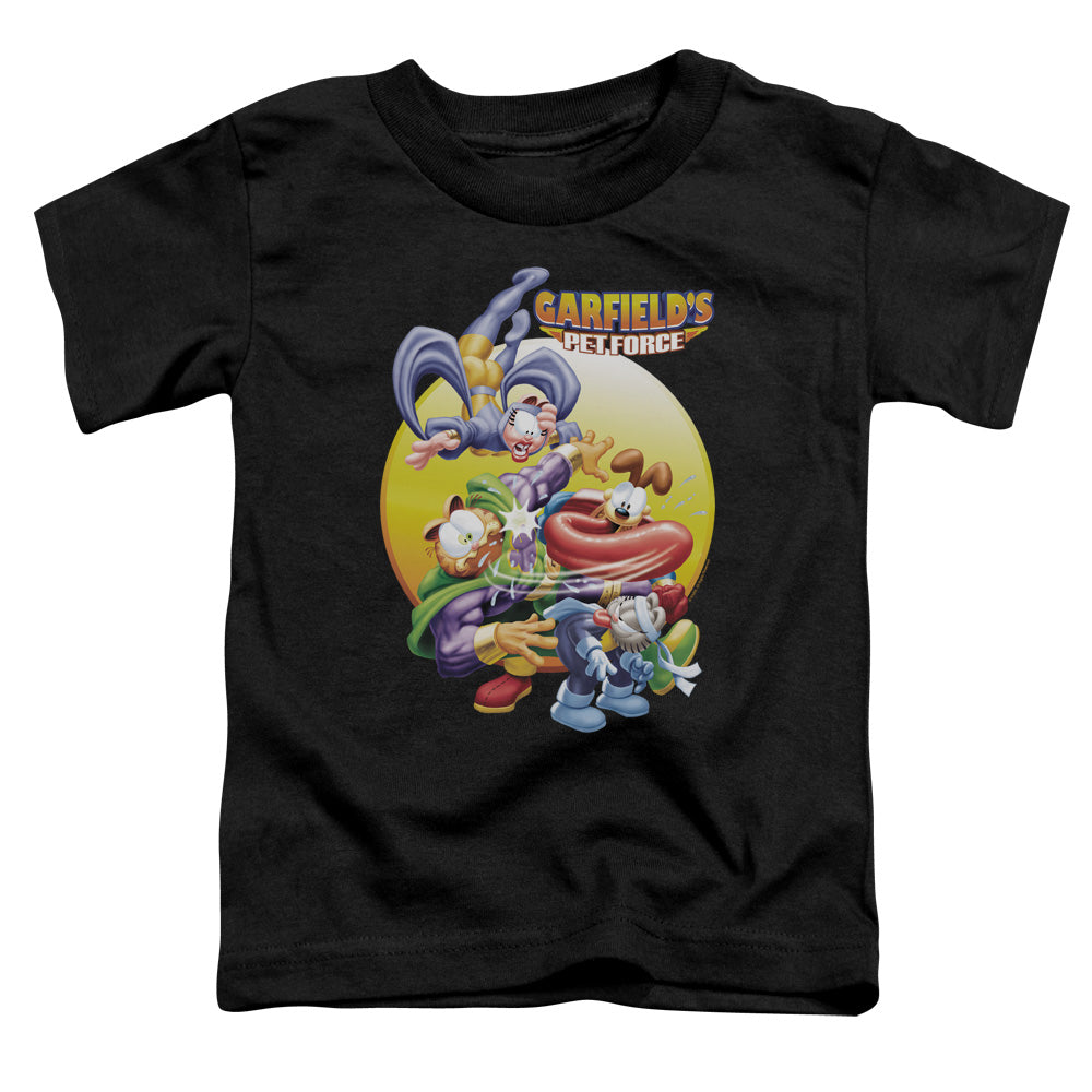 Garfield - Tongue Of Doom - Short Sleeve Toddler Tee - Black T-shirt
