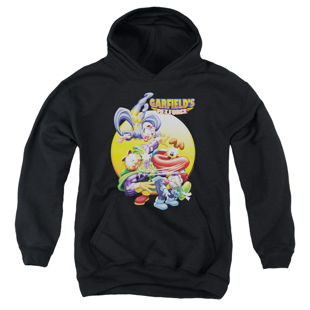 Garfield - Tongue Of Doom - Youth Pull-over Hoodie - Black