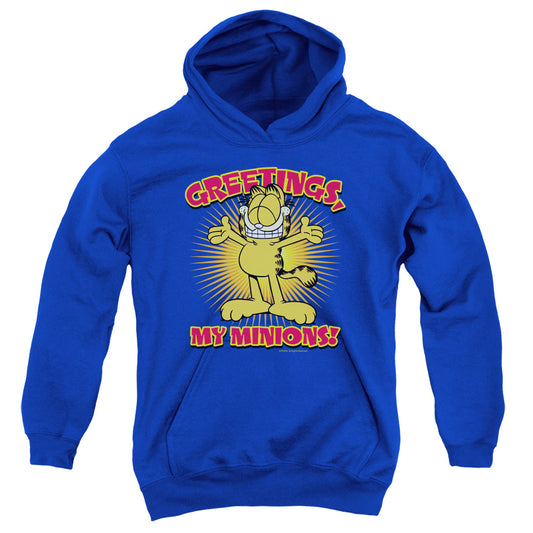 Garfield - Minions - Youth Pull-over Hoodie - Royal