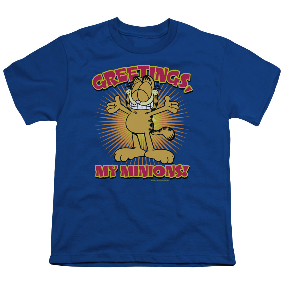Garfield - Minions - Short Sleeve Youth 18/1 - Royal Blue T-shirt