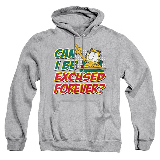 Garfield - Excused Forever - Adult Pull-over Hoodie - Athletic Heather