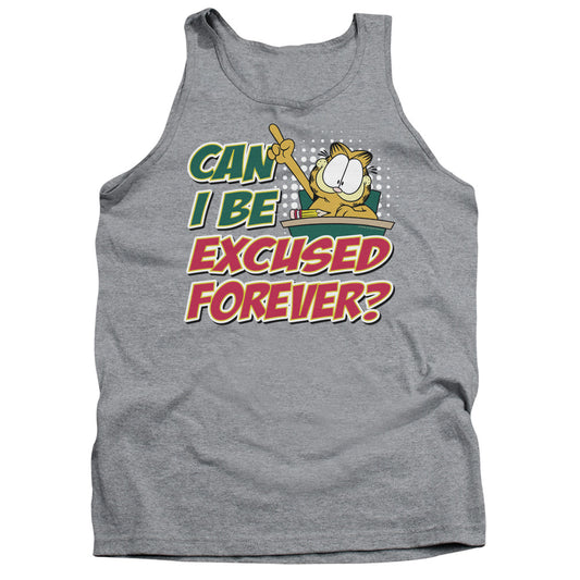 Garfield - Excused Forever - Adult Tank - Athletic Heather