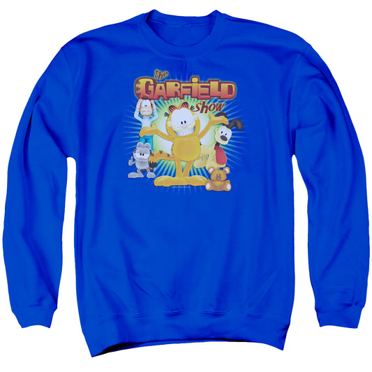 Garfield - The Garfield Show - Adult Crewneck Sweatshirt - Royal Blue