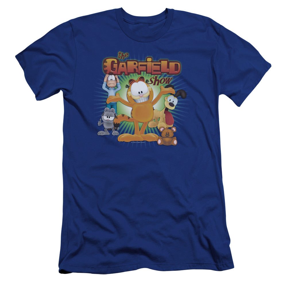 Garfield - The Garfield Show-premuim Canvas Adult Slim Fit 30/1 - Royal Blue