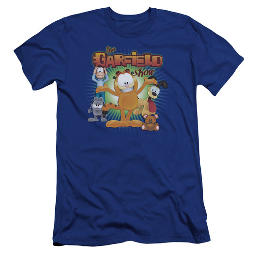 Garfield - The Garfield Show-premuim Canvas Adult Slim Fit 30/1 - Royal Blue