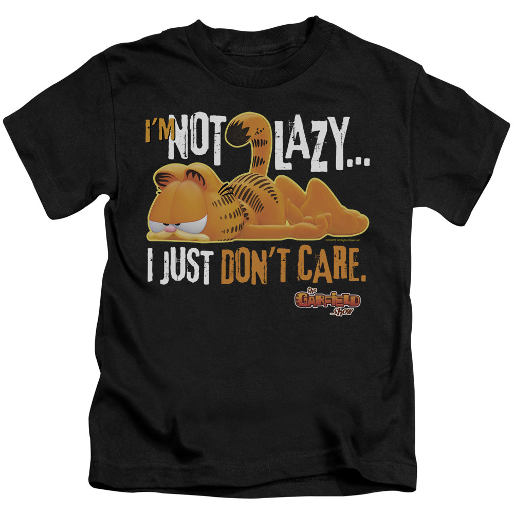 GARFIELD NOT LAZY - S/S JUVENILE 18/1 - BLACK - T-Shirt