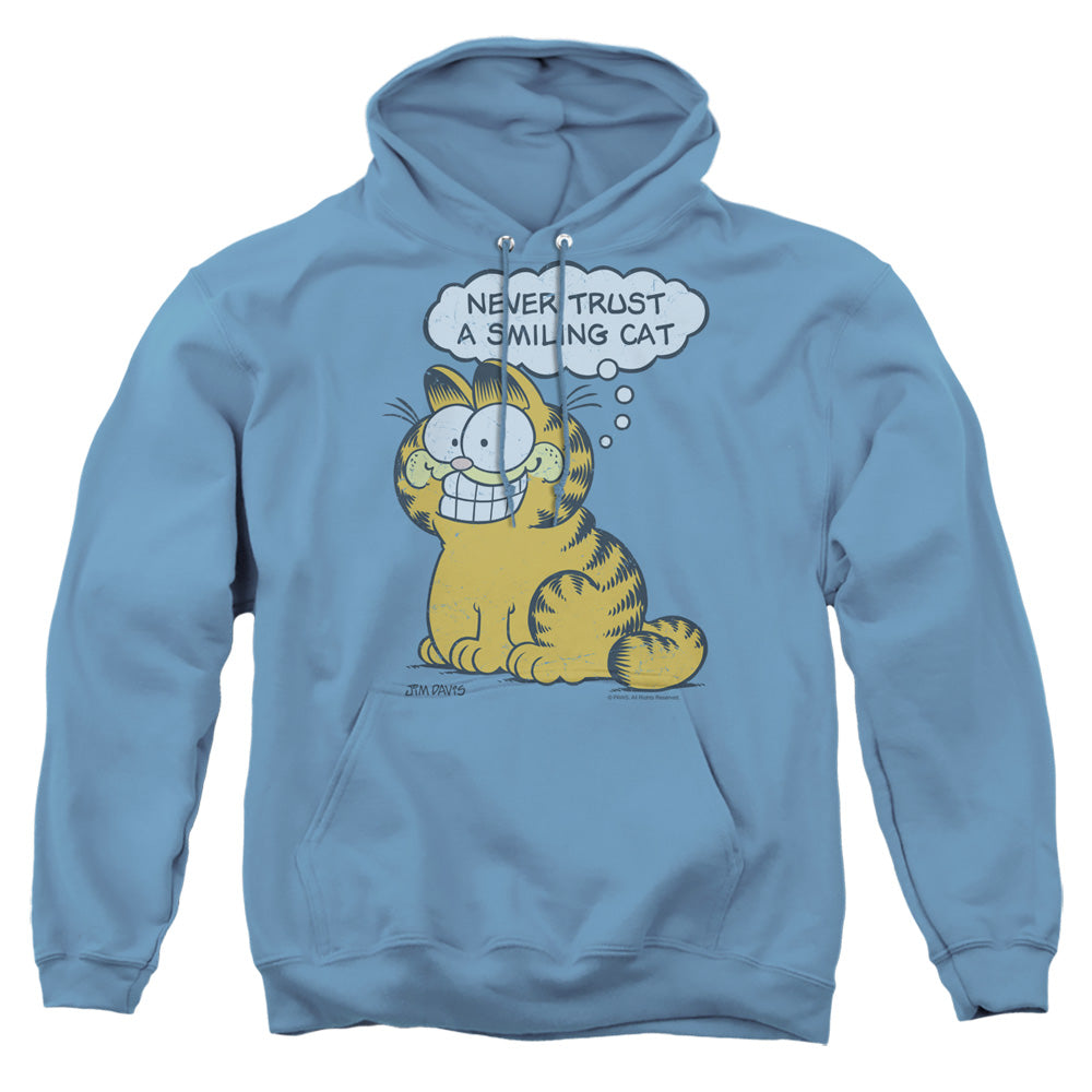Garfield - Smiling Cat - Adult Pull-over Hoodie - Carolina Blue