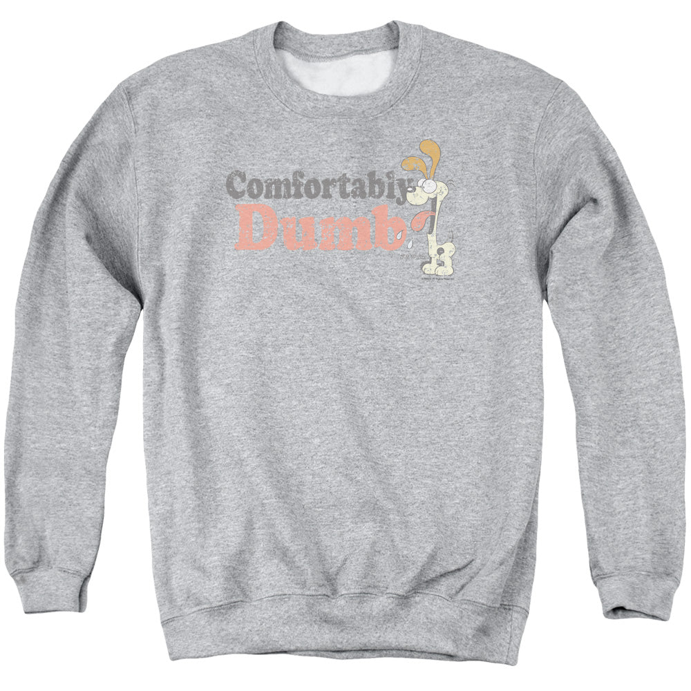 Garfield - Comfortably Dumb - Adult Crewneck Sweatshirt - Athletic Heather