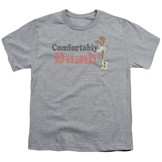 Garfield - Comfortably Dumb - Short Sleeve Youth 18/1 - Athletic Heather T-shirt