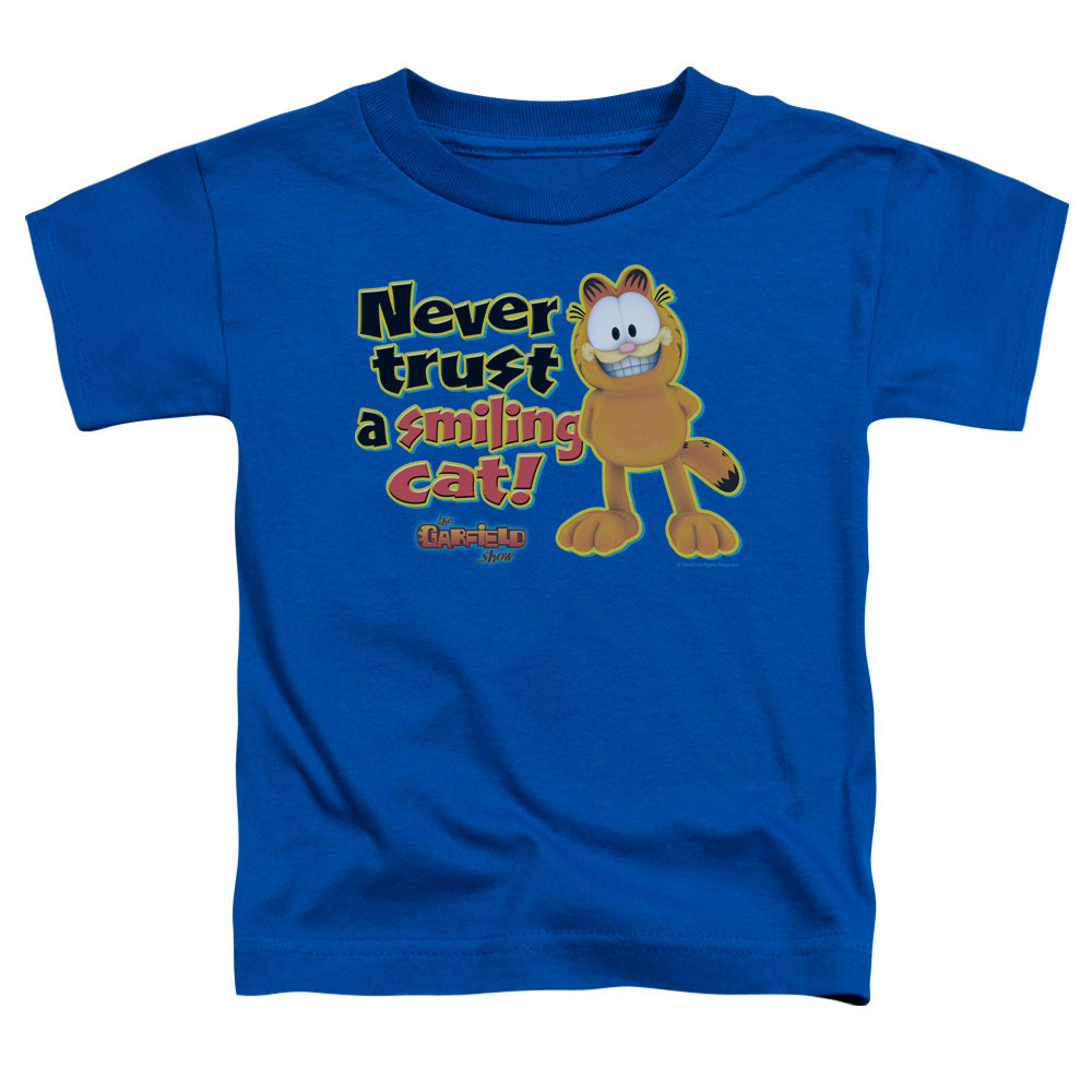 Garfield - Smiling - Short Sleeve Toddler Tee - Royal Blue T-shirt