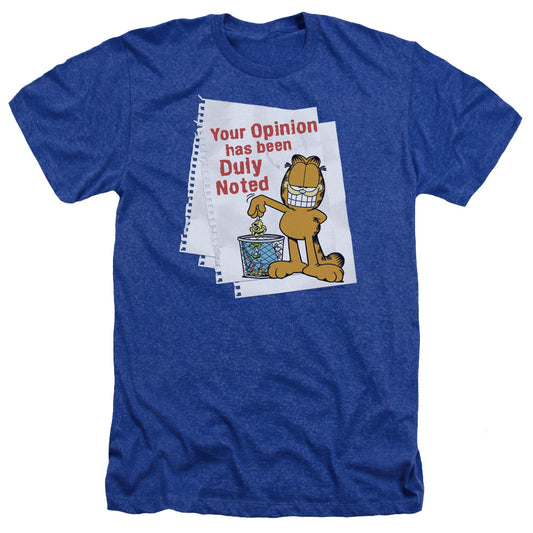 Garfield - Duly Noted - Adult Heather - Royal Blue