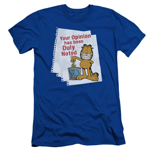 GARFIELD DULY NOTED - S/S ADULT 30/1 - ROYAL BLUE T-Shirt