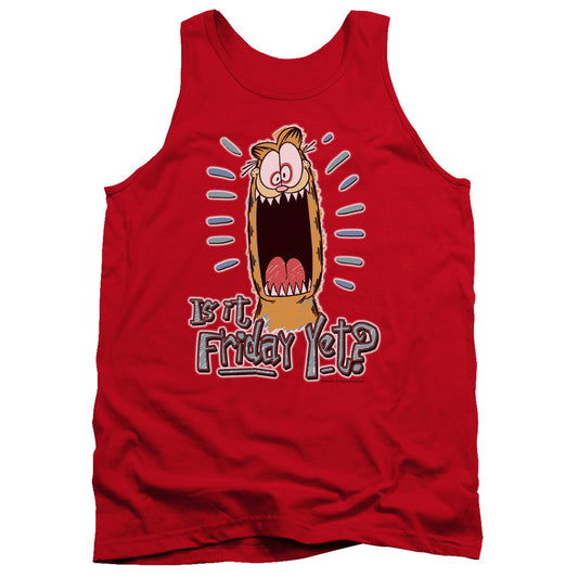 Garfield - Friday - Adult Tank - Red