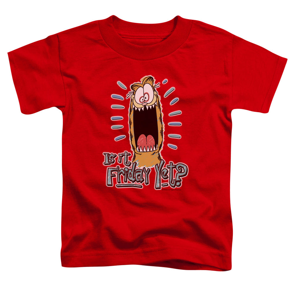 Garfield - Friday - Short Sleeve Toddler Tee - Red T-shirt