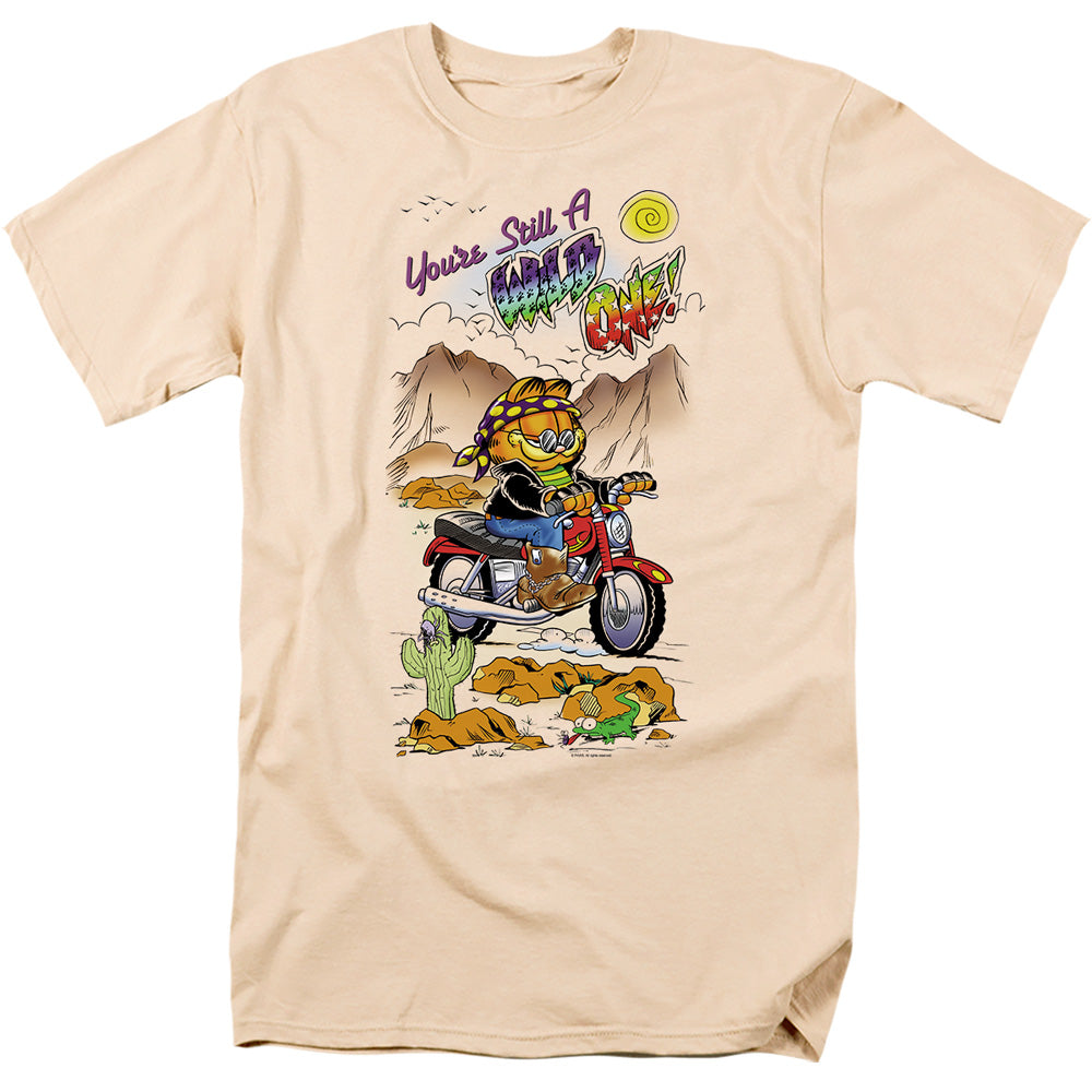 Garfield - Wild One - Short Sleeve Adult 18/1 - Cream T-shirt