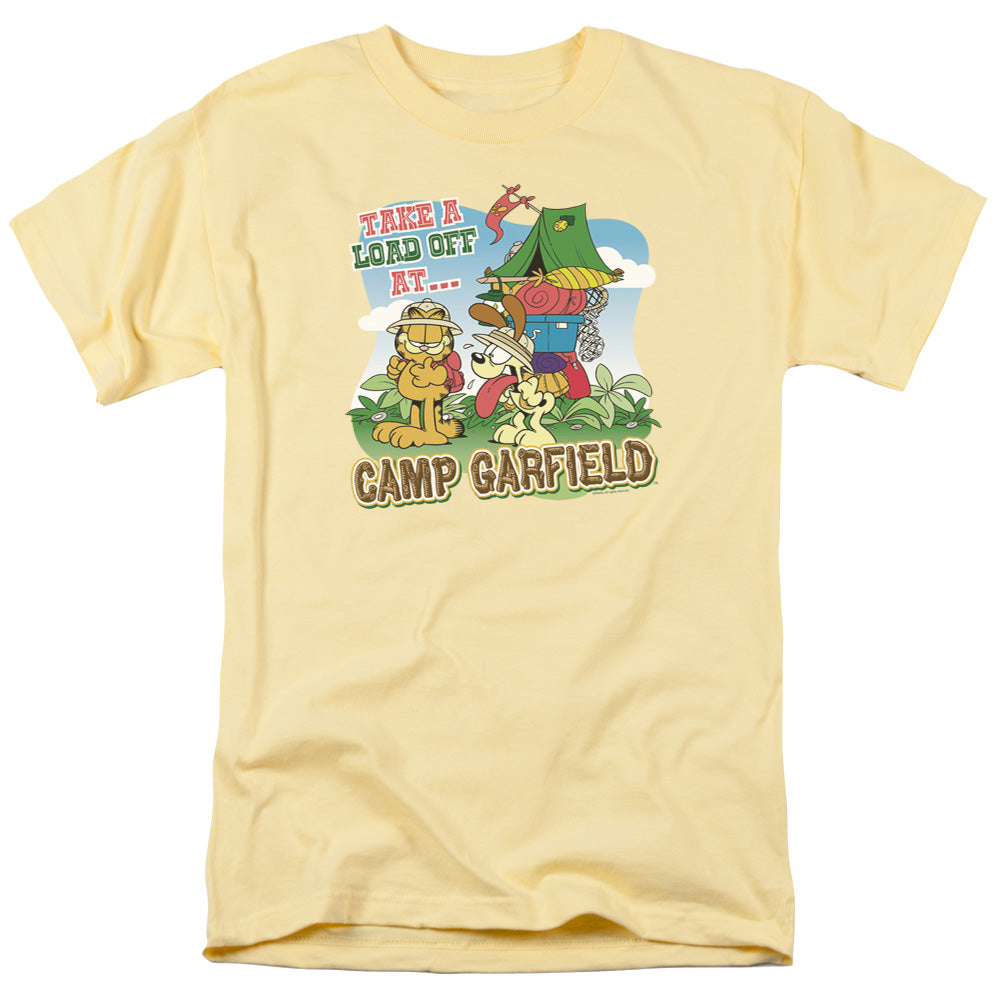 Garfield - Camp Garfield - Short Sleeve Adult 18/1 - Banana T-shirt