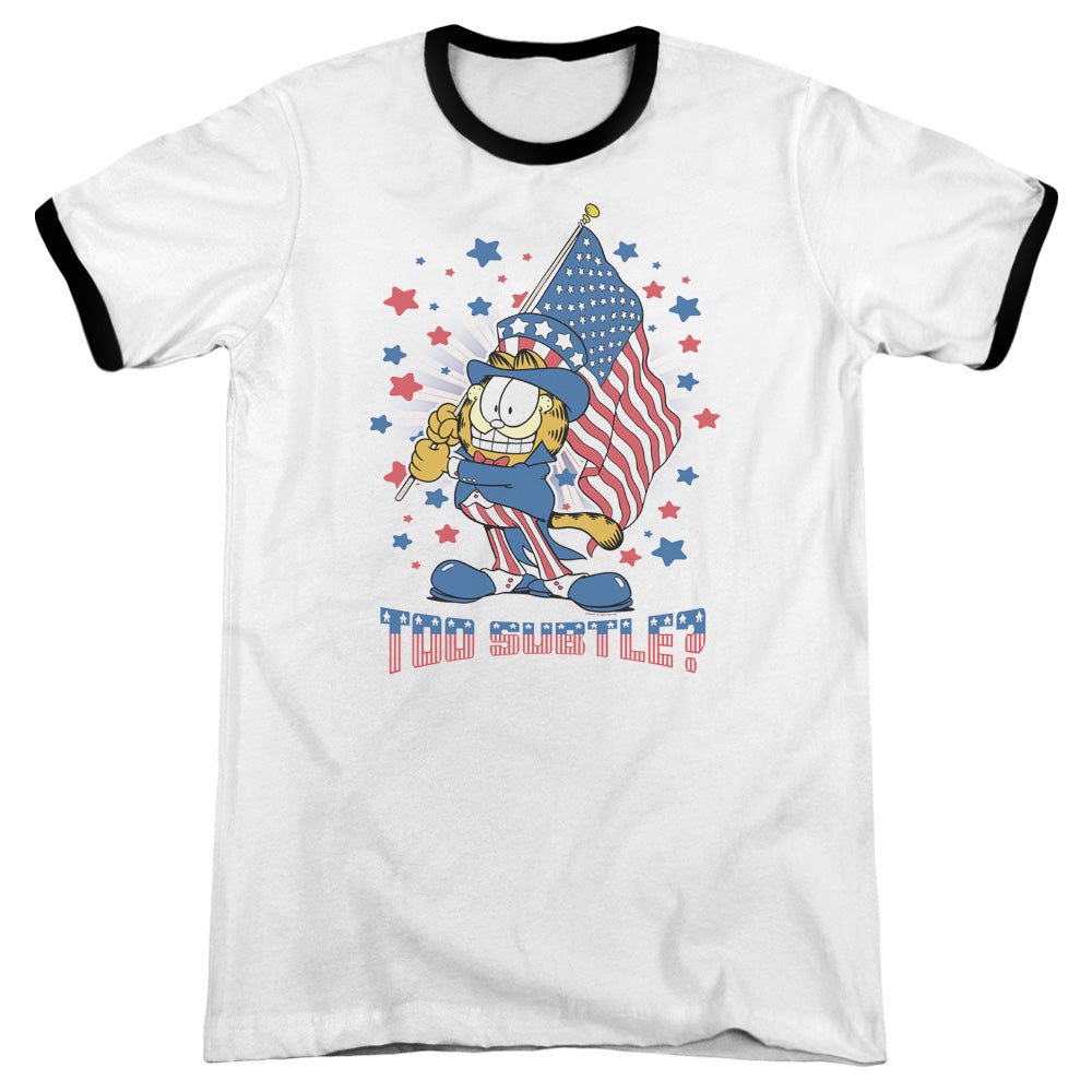 Garfield Subtle - Adult Ringer - White/black